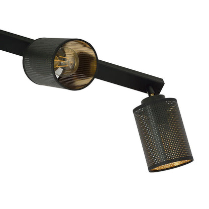 Deckenleuchte Urban 3 in Schwarz, 3-flammig