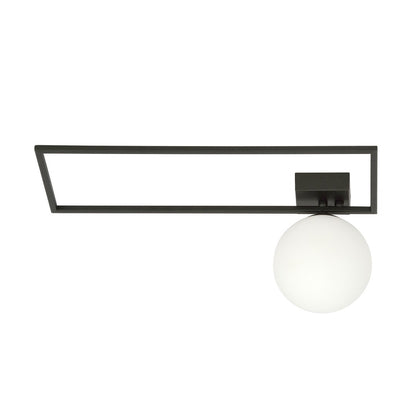 Deckenleuchte Vision 1A in Schwarz, Weiß, 1-flammig