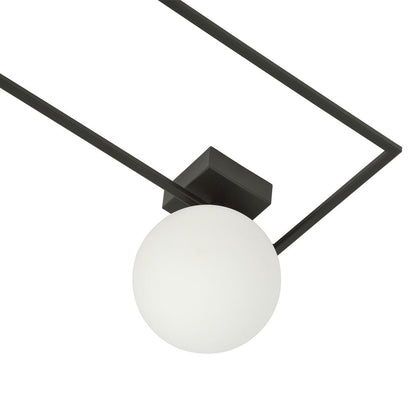 Deckenleuchte Vision 1A in Schwarz, Weiß, 1-flammig