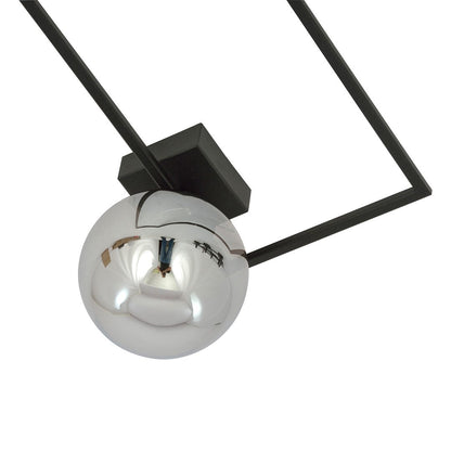 Deckenleuchte Vision 1A in Schwarz, Graphit, 1-flammig