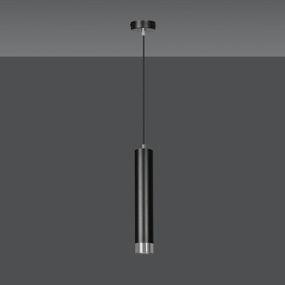 Hängeleuchte Aspire 1 in Schwarz, Silber, 1-flammig