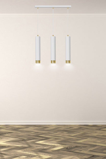 Hängeleuchte Aspire 3 in Weiß, Gold, 3-flammig