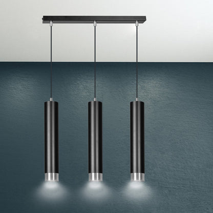 Hängeleuchte Aspire 3 in Schwarz, Silber, 3-flammig