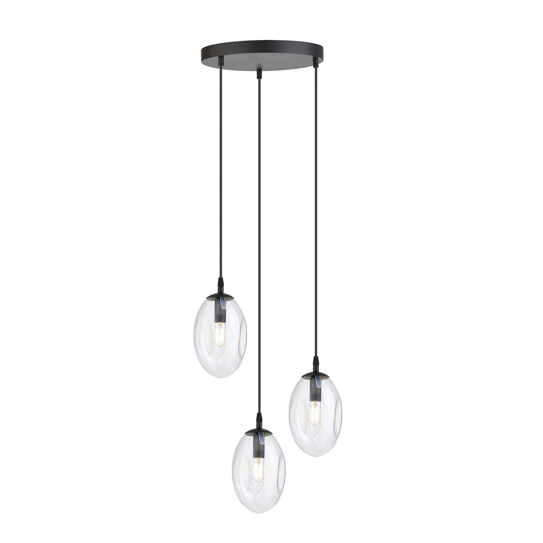 Hängeleuchte Celestial 3 Premium in Schwarz, 3-flammig