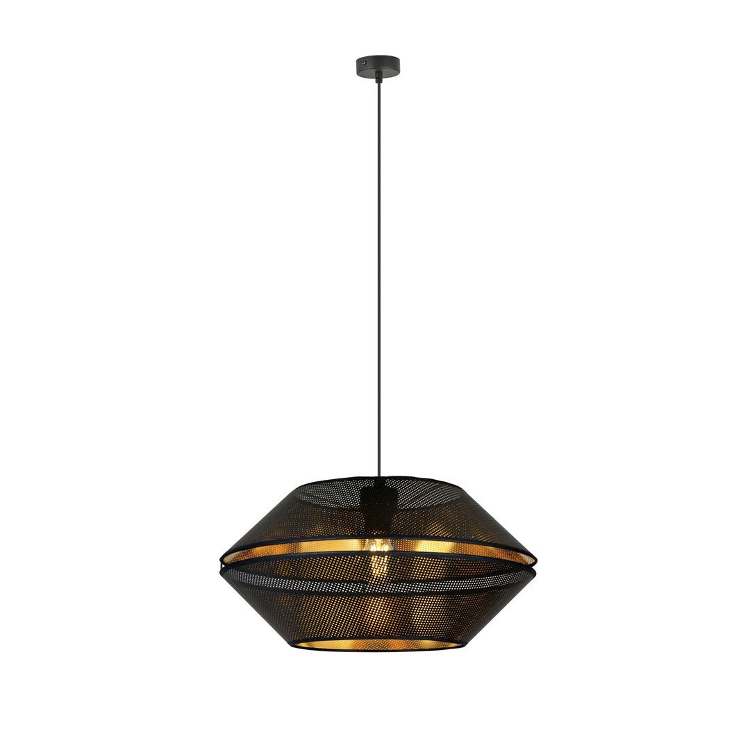 Hängeleuchte Charm 1 in Schwarz, Gold, 1-flammig