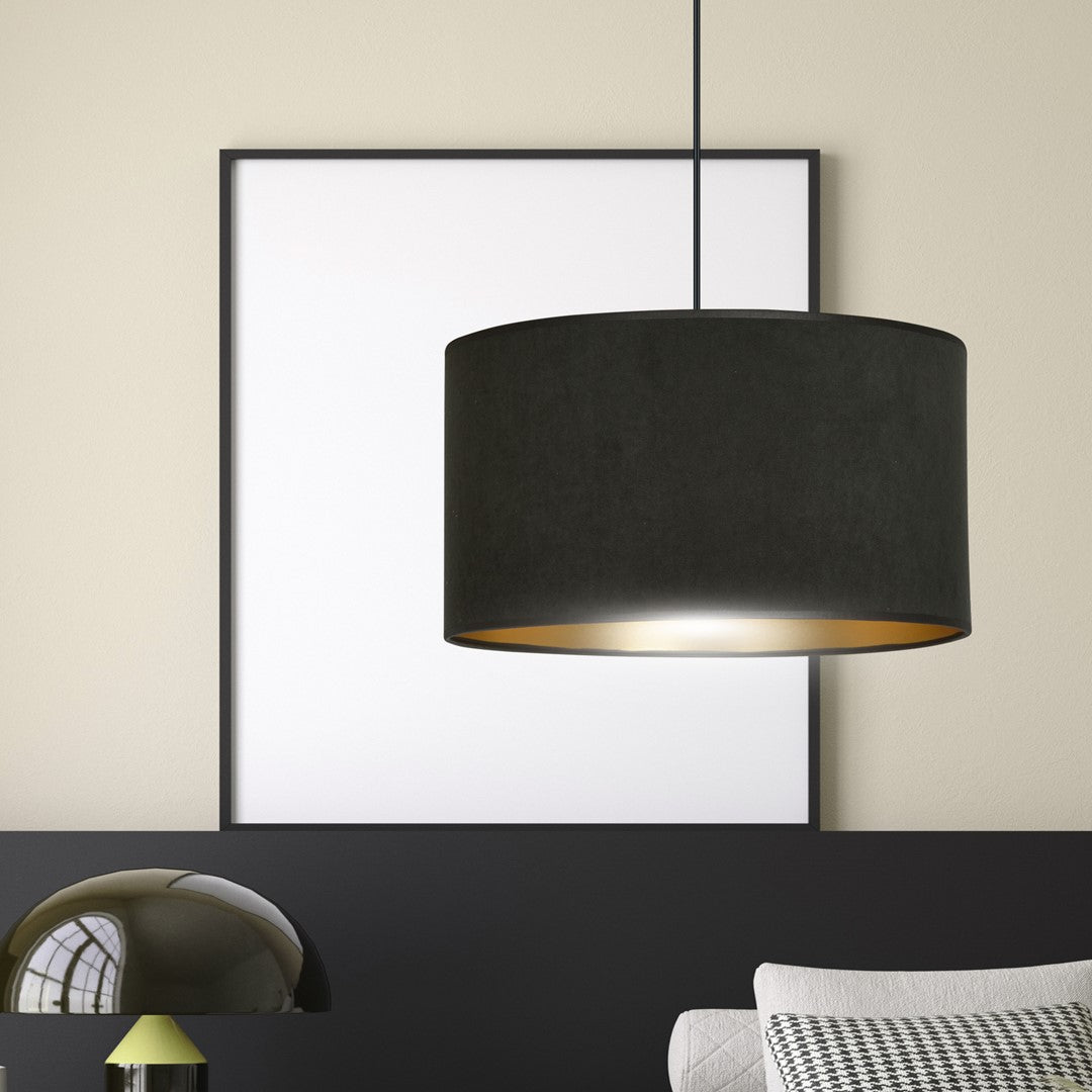 Hängeleuchte Crest 1 in Schwarz, 1-flammig