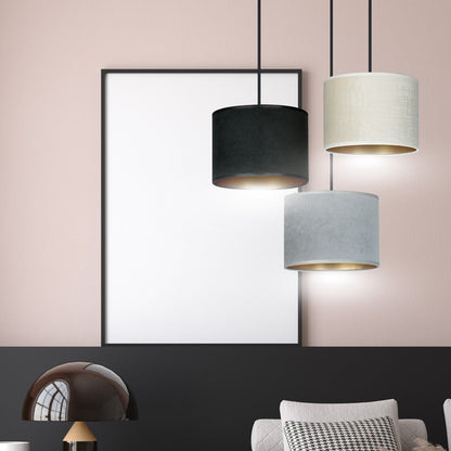 Hängeleuchte Crest 3 Premium in Schwarz, Grau, Weiß, 3-flammig