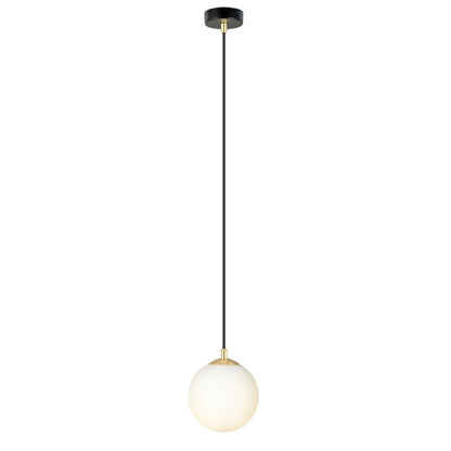 Hängeleuchte Crown 1 in Schwarz, Gold, Weiß, 1-flammig