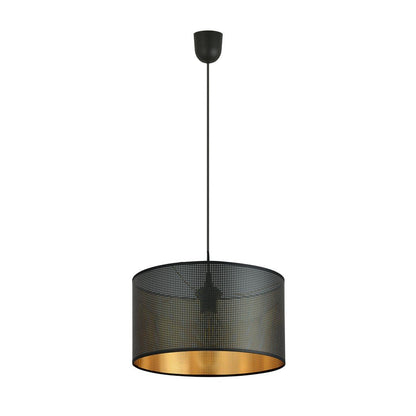 Hängeleuchte Edge 1 in Schwarz, Gold, 1-flammig