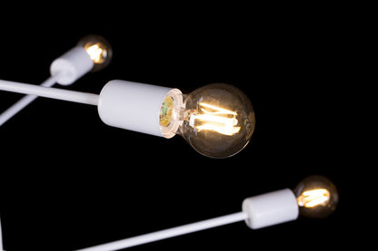 Hängeleuchte Lucent 6 in Weiß, 6-flammig