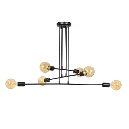 Hängeleuchte Lucent 6 in Schwarz, 6-flammig