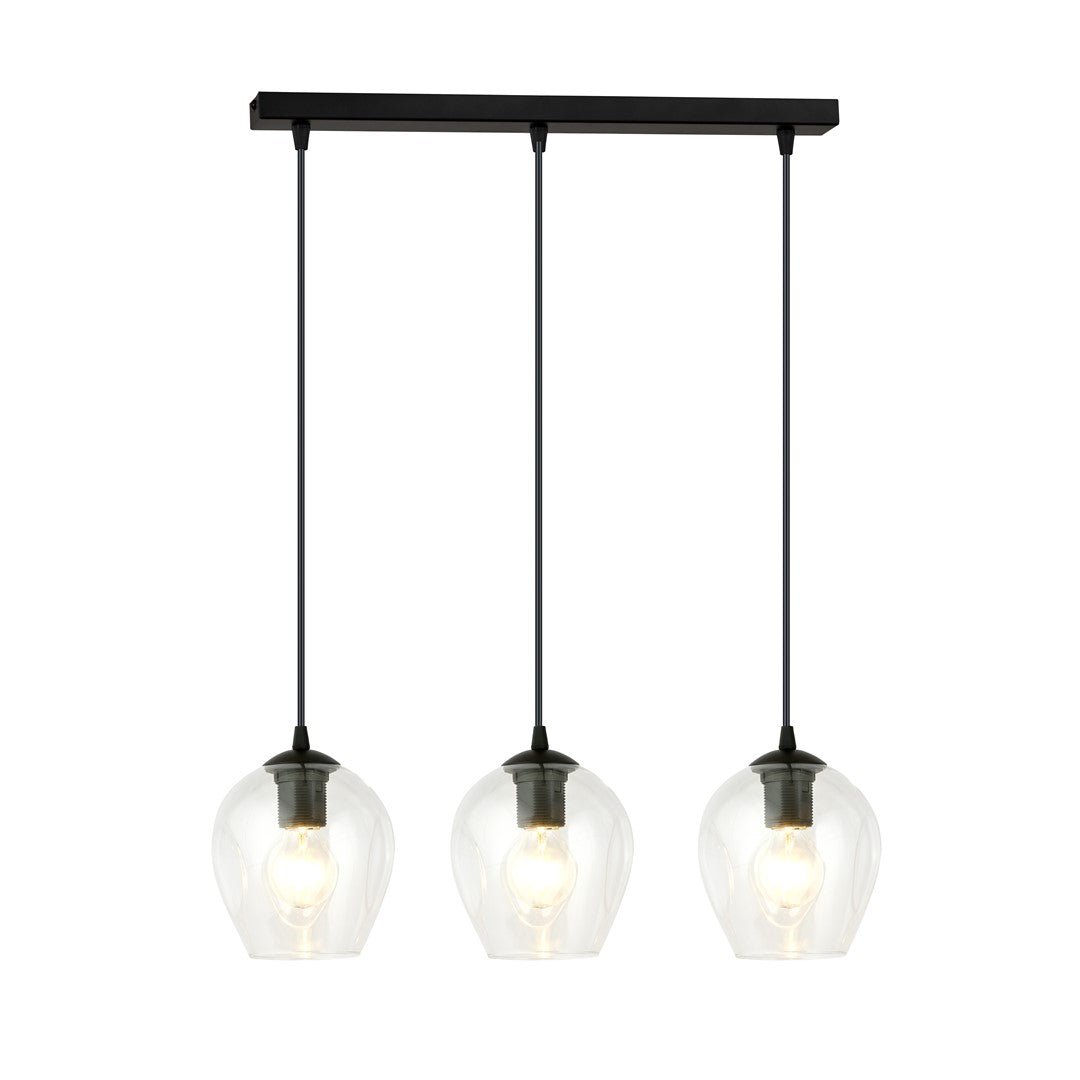 Hängeleuchte Lustre 3 in Schwarz, 3-flammig