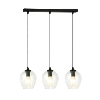 Hängeleuchte Lustre 3 in Schwarz, 3-flammig
