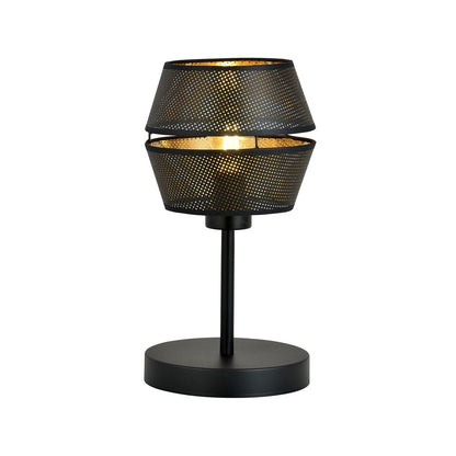 Tischlampe Charm LN in Schwarz, Gold, 1-flammig