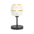 Tischlampe Charm LN in Schwarz, Weiß, Gold, 1-flammig