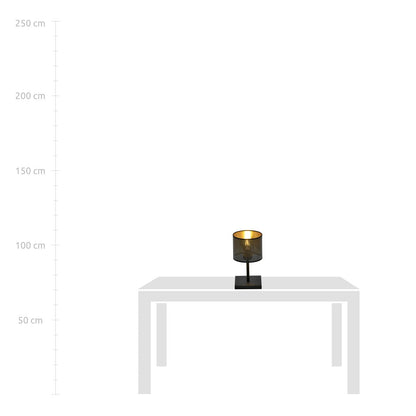 Tischlampe Ember Ln1 in Schwarz, Gold, 1-flammig