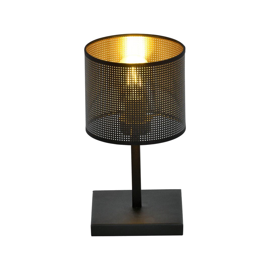 Tischlampe Ember Ln1 in Schwarz, Gold, 1-flammig
