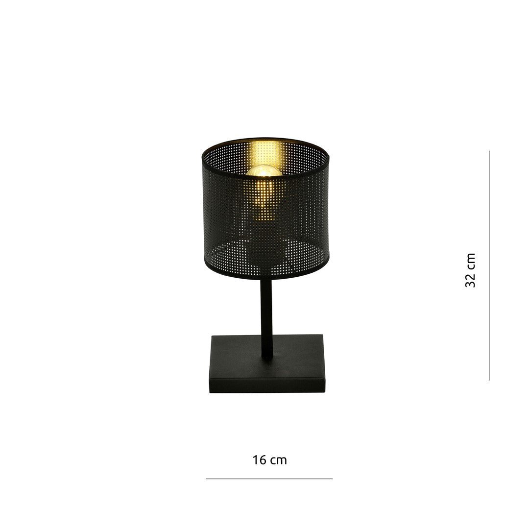 Tischlampe Ember Ln1 in Schwarz, 1-flammig