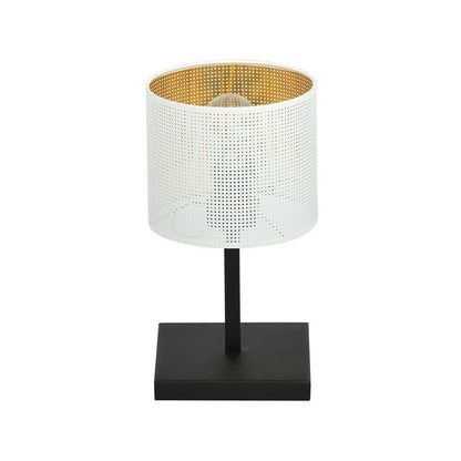Tischlampe Ember Ln1 in Schwarz, Weiß, Gold, 1-flammig