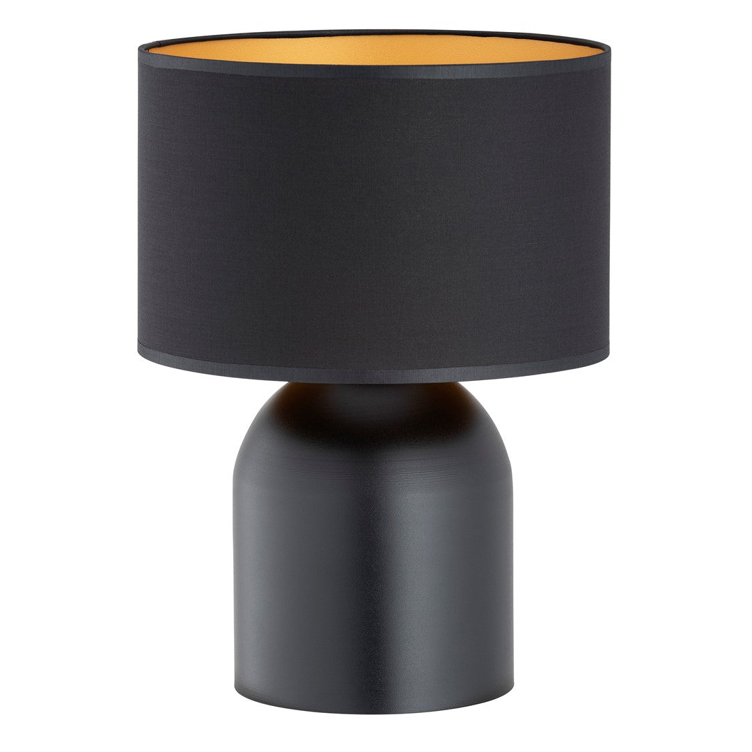 Tischlampe Glade in Schwarz, Gold, 1-flammig
