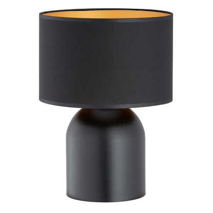 Tischlampe Glade in Schwarz, Gold, 1-flammig