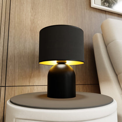 Tischlampe Glade in Schwarz, Gold, 1-flammig