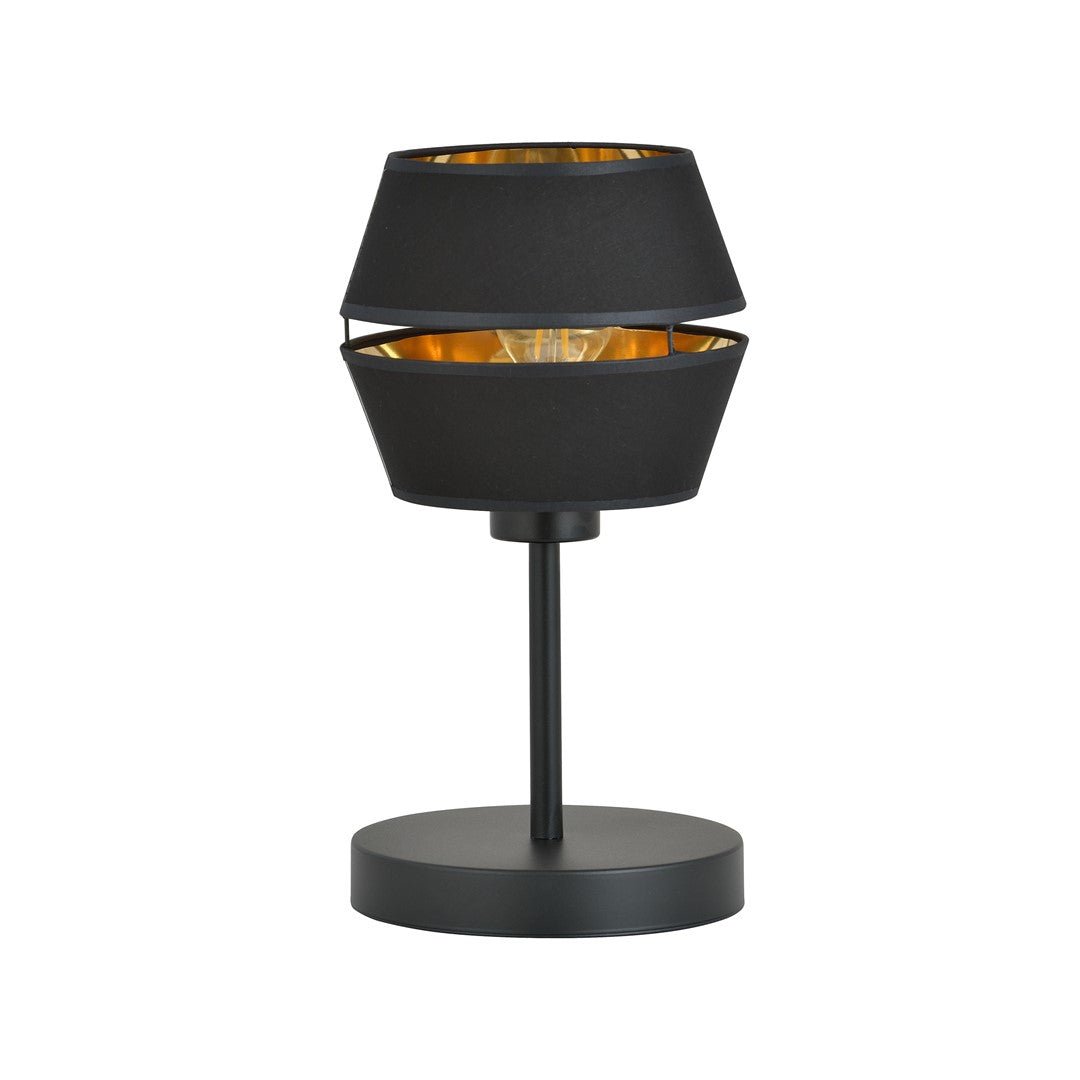 Tischlampe Harmony LN in Schwarz, Gold, 1-flammig